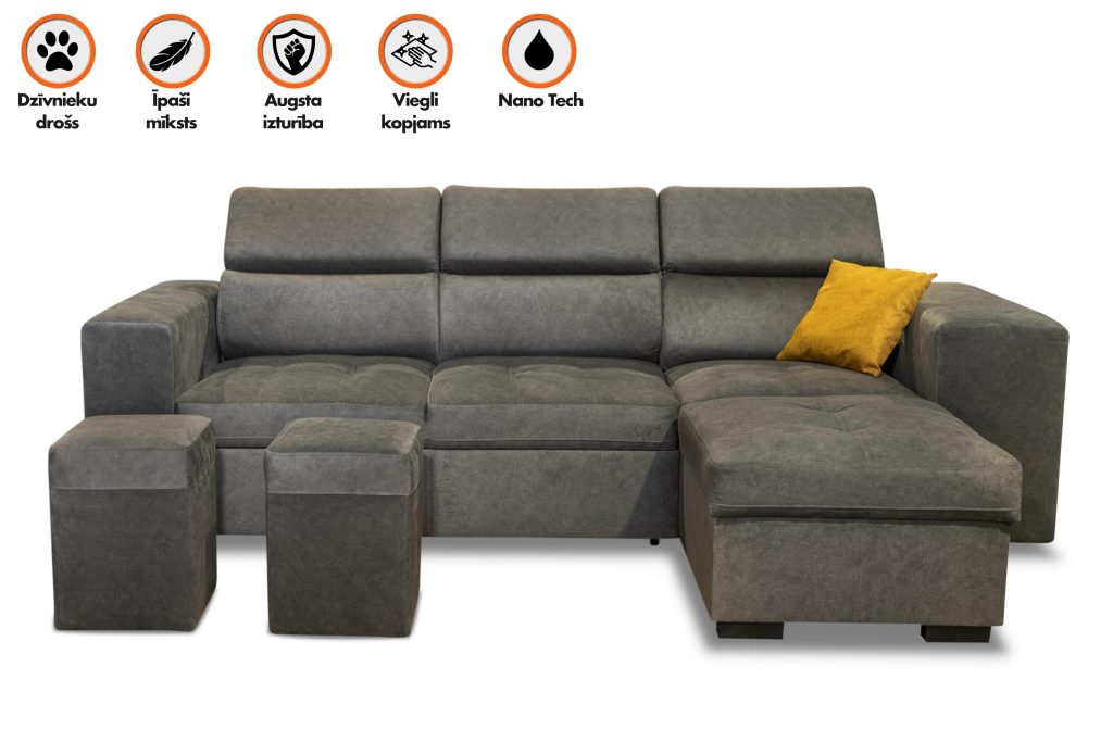 MANCHESTER Lux Gray galerijas bilde